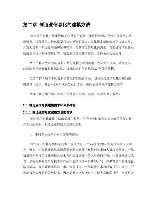 制造业信息化建模方法