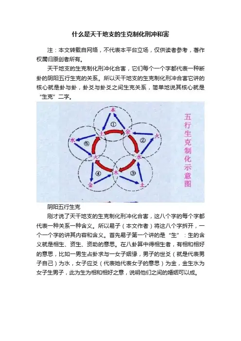什么是天干地支的生克制化刑冲和害