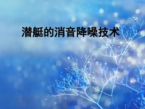(完整)潜艇的消音降噪技术精品PPT资料精品PPT资料