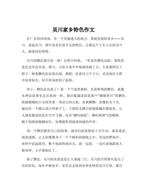 吴川家乡特色作文