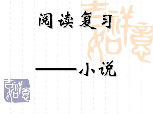 中考小说阅读复习 (共23张PPT)