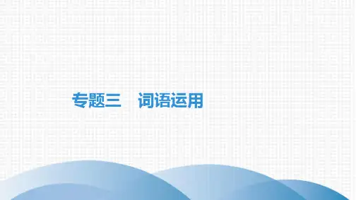最新部编版八年级上册语文期末复习专题三 词语运用