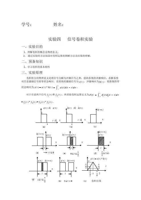信号与系统实验_卷积实验