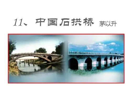 11.《中国石拱桥》
