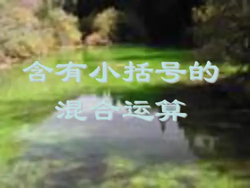 【苏教版】数学四年级上册：7.3《含有小括号的混合运算》ppt课件(2)