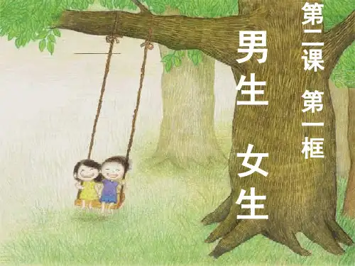 人教版道德与法治七年级下册 2.1 男生女生 课件(共15张PPT)
