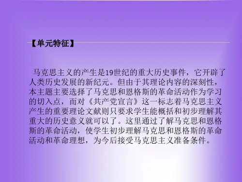 历史：第17课《国际工人运动与马克思主义的诞生》课件(人教新课标九年级上)(PPT)4-3