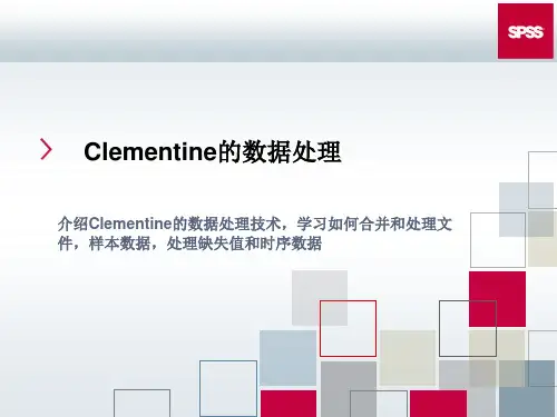 SPSS_clementine数据处理
