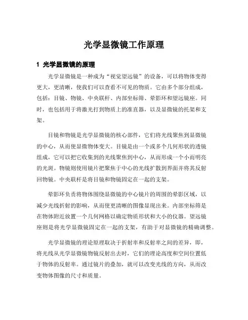光学显微镜工作原理