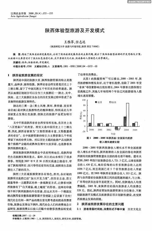 陕西体验型旅游及开发模式