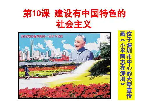 部编版八年级历史下册第10课建设有中国特色的社会主义