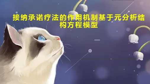 接纳承诺疗法的作用机制基于元分析结构方程模型