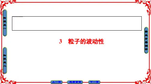 高中物理人教版选修3-5(课件)第十七章 波粒二象性 3 粒子的波动性  