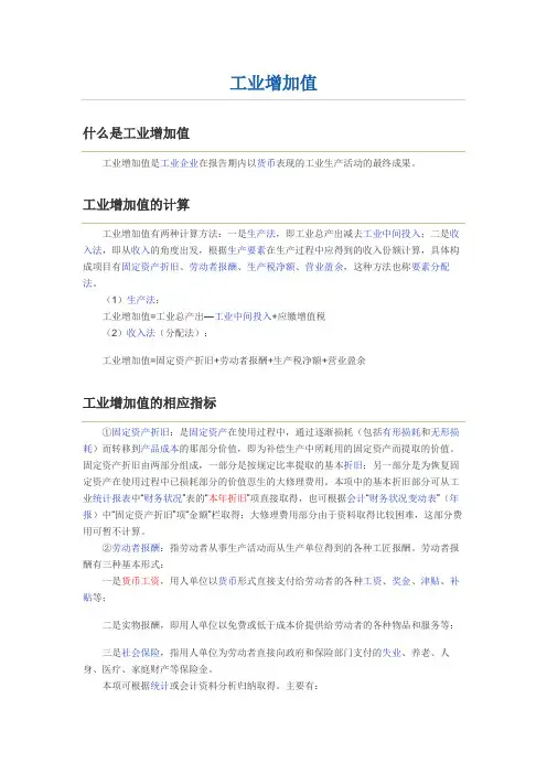 工业增加值