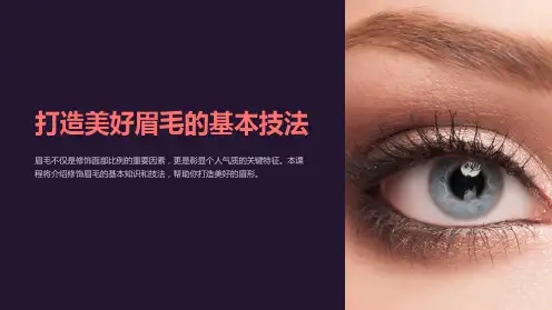 《眉毛的基本技法》课件