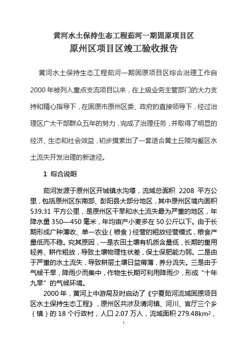项目竣工验收报告