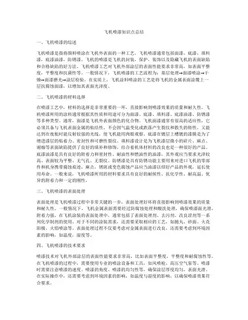 飞机喷漆知识点总结