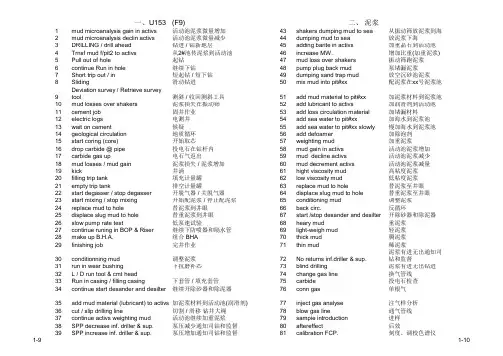 钻井(石油专业英语)