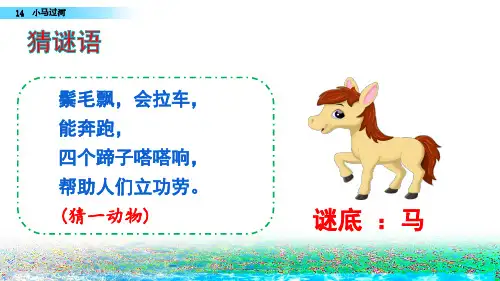 部编版教材《小马过河》PPT完美版1