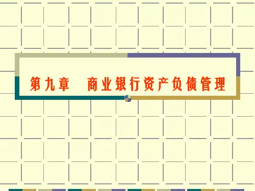 第八章 商业银行资产负债管理ppt课件