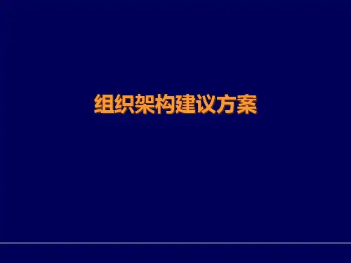 组织架构调整建议方案(PPT42页)