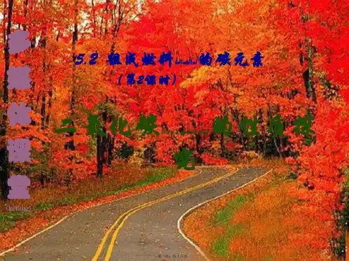 九年级化学上册《5.2 组成燃料的碳元素》课件 