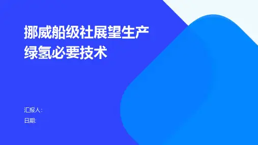 挪威船级社展望生产绿氢必要技术