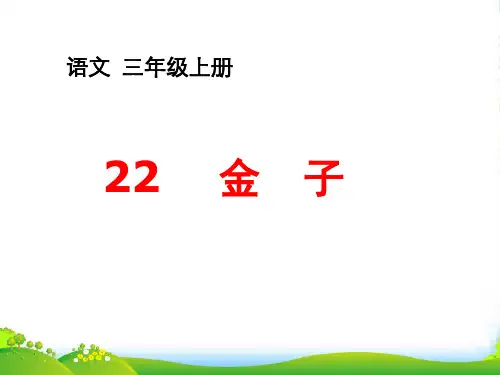 苏教版三年级上册语文《金子》优课件PPT