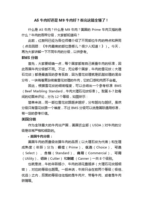 A5牛肉好还是M9牛肉好？看完这篇全懂了！