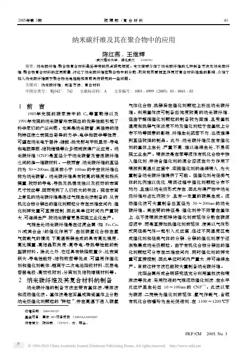纳米碳纤维及其在聚合物中的应用,2005,!