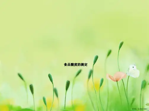 食品酸度的测定