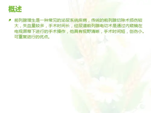 经尿道前列腺电切术手术配合ppt课件