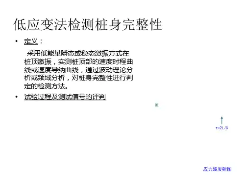 低应变桩身完整性检测.桩基优质PPT