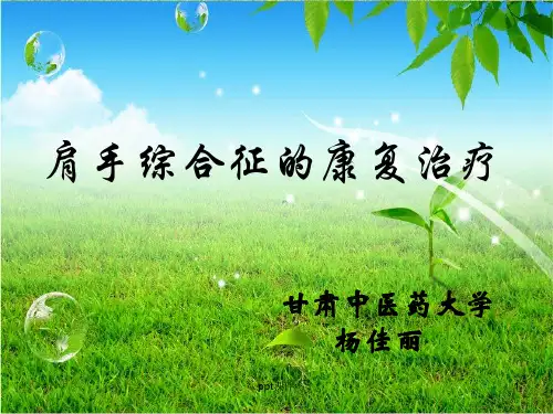 肩手综合征  ppt课件