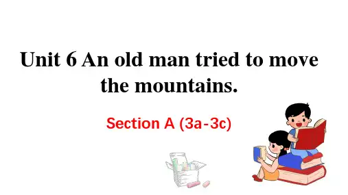 新目标(人教) 八年级下册英语教学课件 Unit 6  Section  A(3a-3c)
