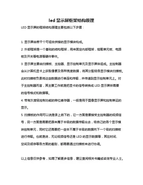 led显示屏框架结构原理