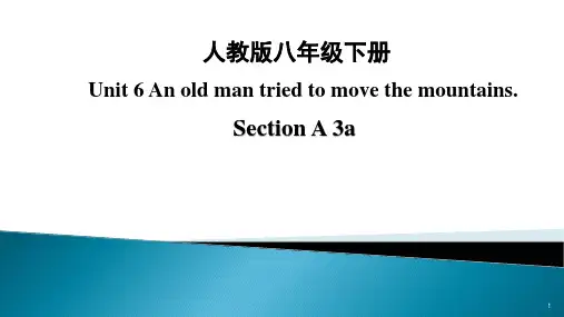 Unit6SectionA3a课件人教版八年级英语下册