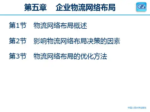 企业物流网络布局