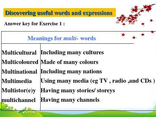 人教新课标高中英语必修三课件：Unit5+Learn+about+language[1]