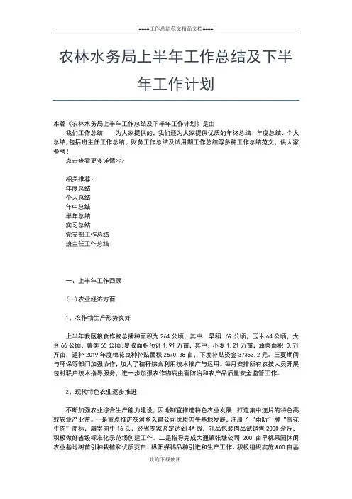 2019年最新农村党支部上半年工作总结范文工作总结文档【五篇】