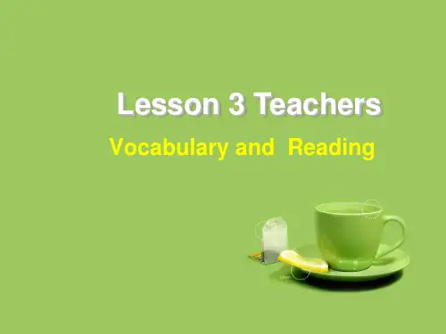 Unit 15 Learning Lesson 3 Teachers 课件 1-北师大版高中必修5精品