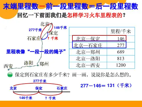 北师大版三年级上册数学《里程表(二)》