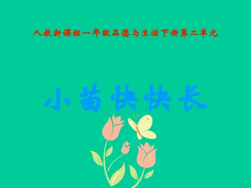 《小苗快快长》2PPT课件
