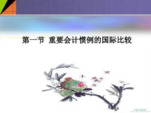 国际会计第2讲会计惯例和财务报表的国际比较精编版