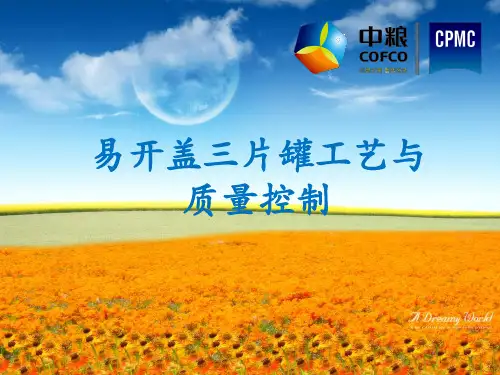 易开盖三片罐工艺与质量控制
