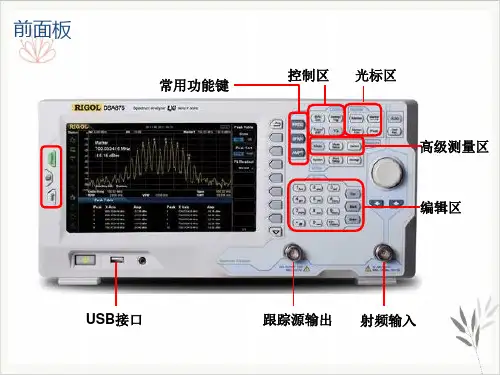 频谱仪功能介绍PPT课件