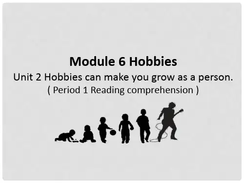 八年级英语下册 Module 6 Hobbies Unit 2 Period 1 Re