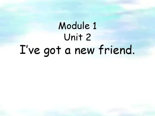 外研版一年级起点四年级上册Module 1 Unit 2 I’ve got a new friend课件1 外研版(一起)
