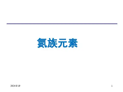 氮族元素PPT课件全文