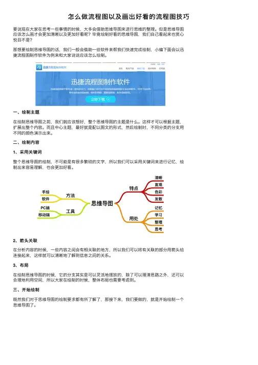 怎么做流程图以及画出好看的流程图技巧